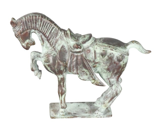 Tang Dynasty Style Metal Horse Sculpture (1 of 8)
