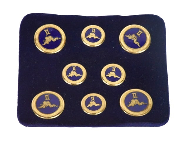 Vintage Gemini Zodiac Blazer Buttons (1 of 8)