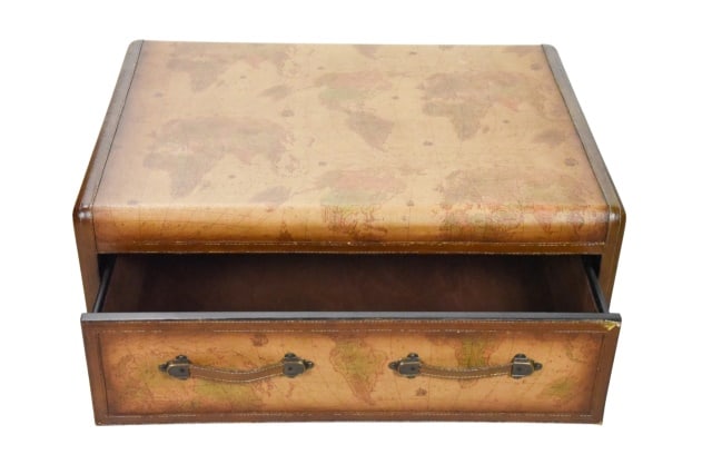 Maitland Smith Old World Map Trunk Coffee Table - 3