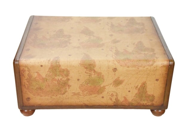 Maitland Smith Old World Map Trunk Coffee Table - 6