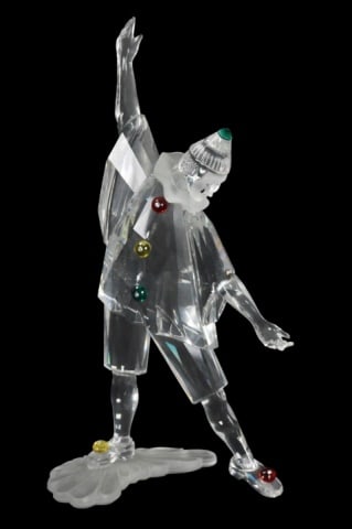 Swarovski Crystal 1999 Masquerade Pierrot: Swarovski Crystal 1999 Masquerade Pierrot Figurine with Original Box.