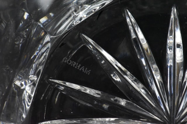 Gorham Crystal Pineapple Pattern Decorative Bowl - 7
