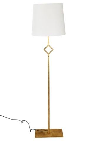 Modern Gilded Iron Standing Floor Lamp (1 of 10)