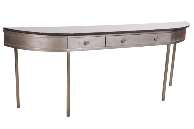 Michael Heltzer Three Drawer Granite Top Console - 4