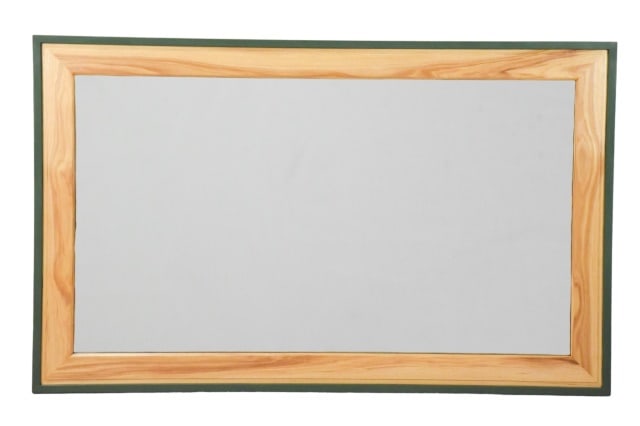 Custom Made Dorset Collection Rectangular Mirror: Custom Made Dorset Collection Rectangular Wall Mirror with Hunter Green Color Accent Trim.Handcrafted Vermont Made Furniture.Measures 32 inches x 52 inches x 1 inchAll Dorset furniture is in