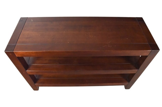 Mission Style Solid 3 Tier Console Table - 4