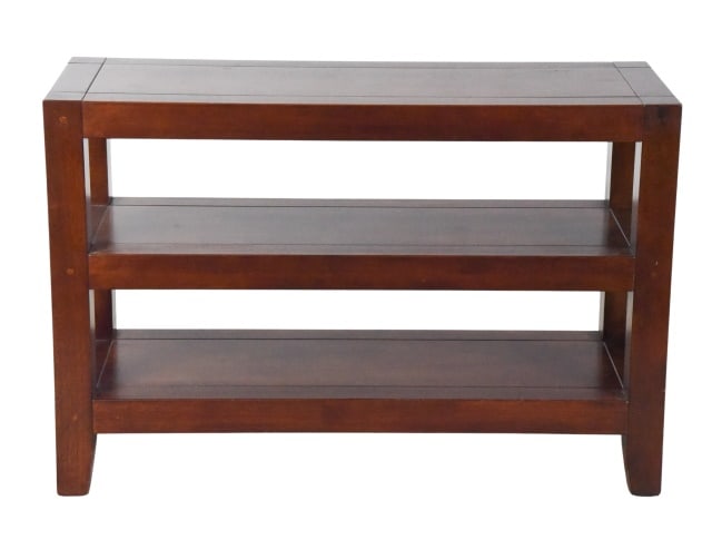 Mission Style Solid 3 Tier Console Table - 8