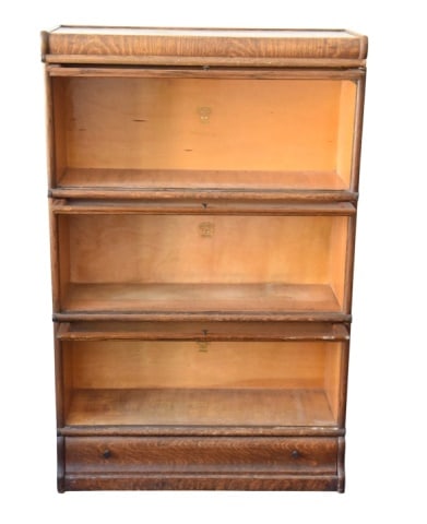 Macey Three Stack Barrister Bookcase - 2
