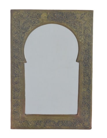 Moroccan Hand Made Brass Wall Mirror (1 of 8)