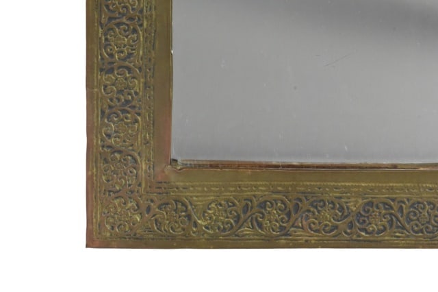 Moroccan Hand Made Brass Wall Mirror - 2