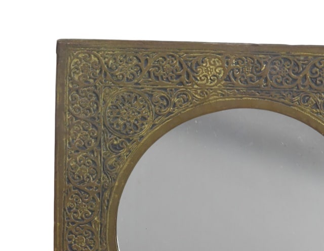 Moroccan Hand Made Brass Wall Mirror - 6