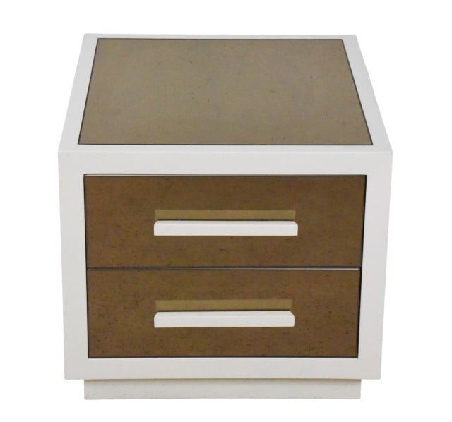 Mitchell Gold + Bob Williams Nightstand: Mitchell Gold + Bob Williams Nightstand with Two Drawer.Measures 20.50 inches x 23 inches x 26 inches.