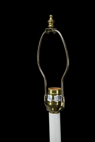 Antique Cut Crystal Column Form Table Lamp - 9