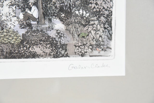 Graham Clarke Signed Brew Up Colored Etching - 4