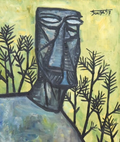 Francis Newton Souza Untitled Oil Painting (1 of 6)