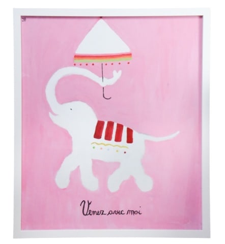Gitte Brandt L' Elephant Impasto Painting (1 of 8)