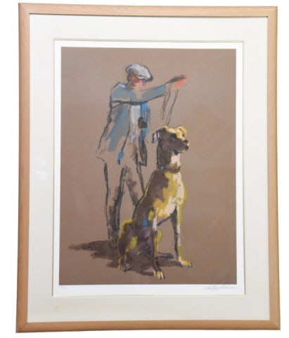 LeRoy Neiman Great Dane Original Serigraph: LeRoy Neiman Great Dane Original Serigraph.Frame measures 50 inches x 40 inches.Art measures 36 1/8 inches x 27 inches.
