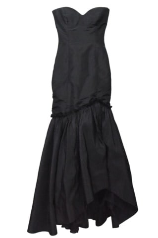 Oscar de la Renta Strapless Mermaid Gown Size 00: Oscar de la Renta Black Strapless Mermaid Gown with Sweetheart Neckline Size 00.Length of the dress is approximately 56 inches.
