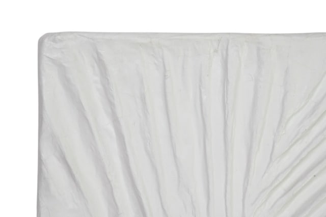 Pair Abstract Ribbed Pattern White Wall Decor - 4