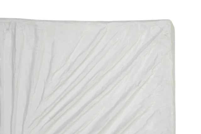Pair Abstract Ribbed Pattern White Wall Decor - 5