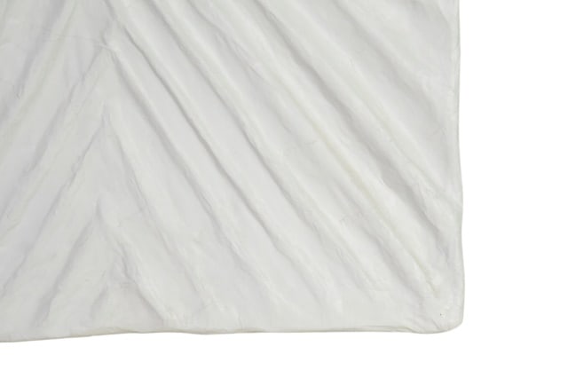 Pair Abstract Ribbed Pattern White Wall Decor - 6