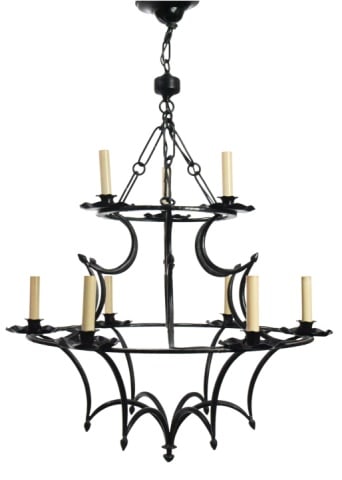 Murry Ball Forged Iron Traditional Chandelier (1 of 9)