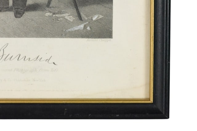 Framed General Burnside Engraving - 4