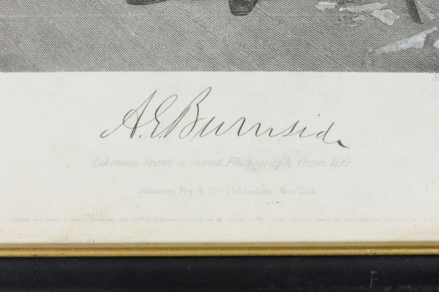 Framed General Burnside Engraving - 5