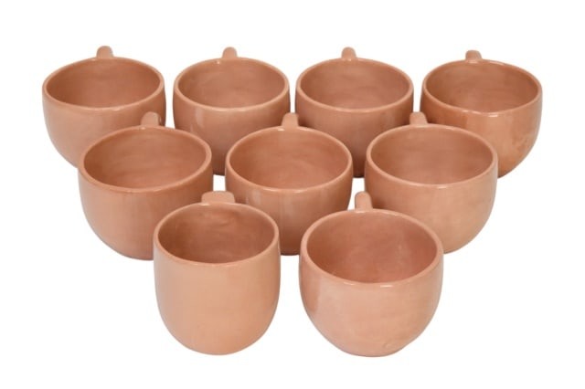 Signed Glazed Terracotta Dinnerware Set - 3