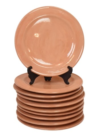 Signed Glazed Terracotta Dinnerware Set - 9