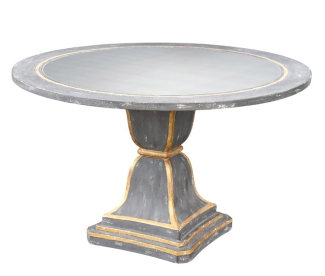 Swedish Style Distressed Mirror Top Entry Table (1 of 10)