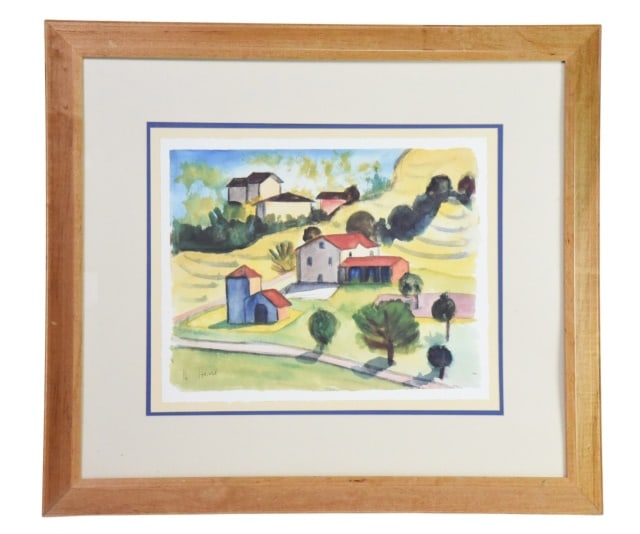 Hermann Hesse Gehofte am Weinberg Watercolor (1 of 8)