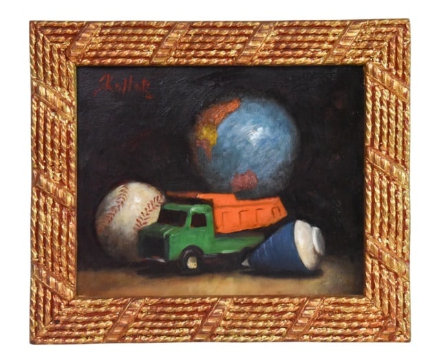 Steven Skollar Child's Toys Painting on Board