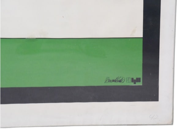 Howard Smith Abstract Geometric Screen Print - 5