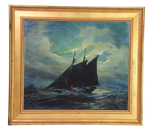 William Goadby Lawrence Sailboat Painting (1 of 10)