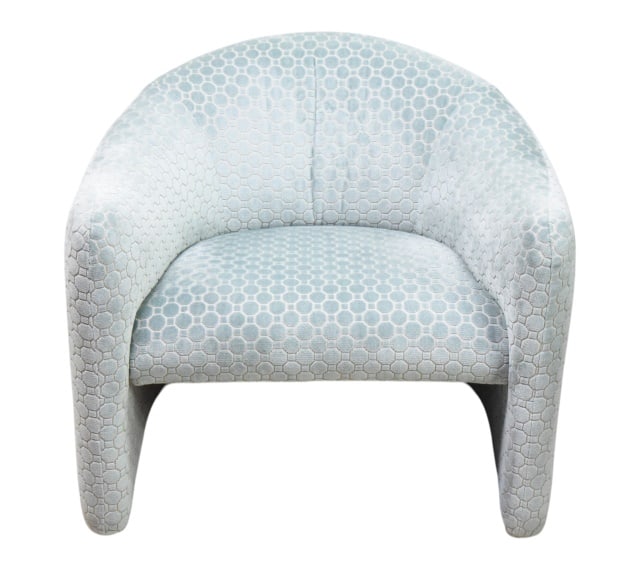 John Saladino Custom Made Accent Chair: John Saladino Custom Made Accent ChairMeasures 26 inches x 31 inches x 31 inches seat height 17 inches.
