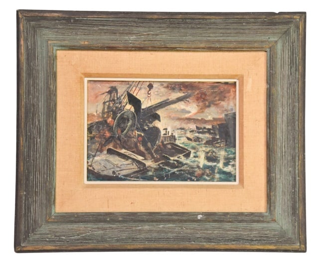 After Hans Liska World War II Combat Painting (1 of 8)