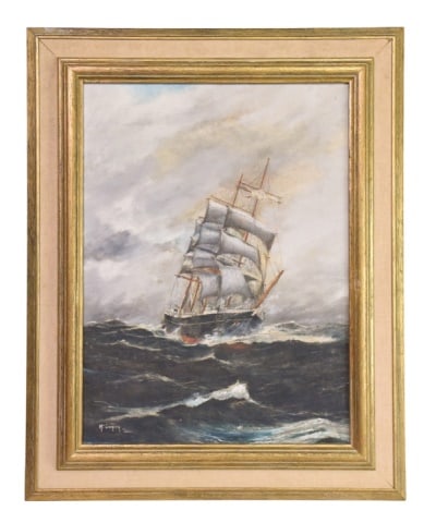 20th C. Henry Cowper Last of the Warriors Painting: 20th Century British Signed Henry Cowper Last of the Warriors Painting on Canvas.Framed measures 31 inches x 25 inches, art 24 inches x 18 inches.