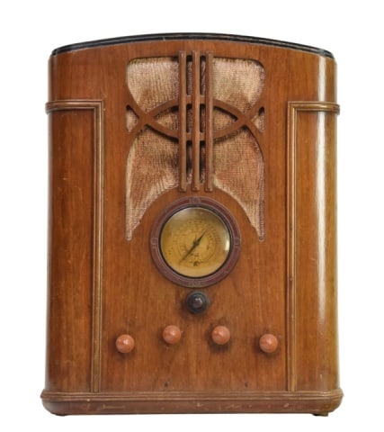 Art Deco Tombstone Style Tube Radio (1 of 6)