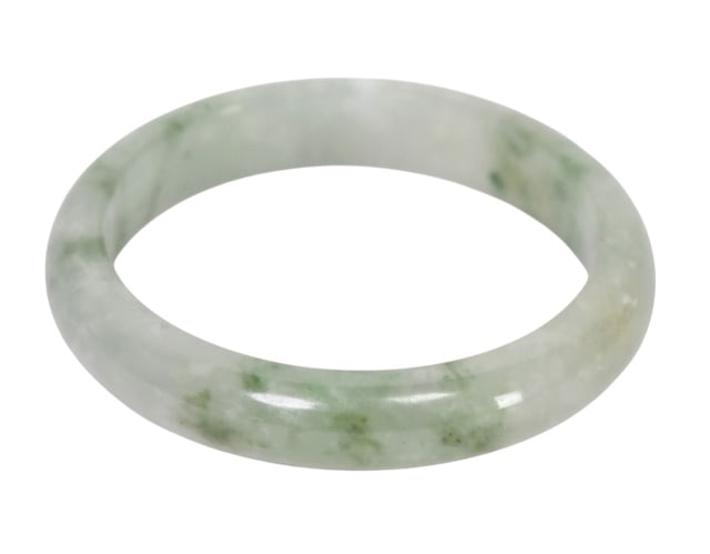 Natural Green Jadeite Jade Bangle: Natural Green Jadeite Jade Bangle.Measures 3 inches diameter, opening 2.10 inches opening.