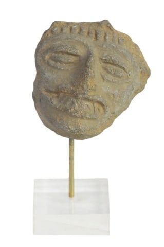 Pre-Columbian Pottery Head C. 100 BC (1 of 6)
