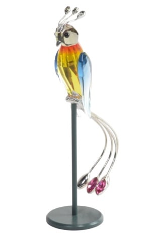 Swarovski Crystal Parrot on Stand (1 of 7)