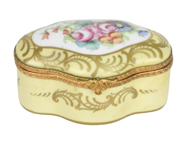 Limoges France Hand Painted Trinket Box (1 of 6)