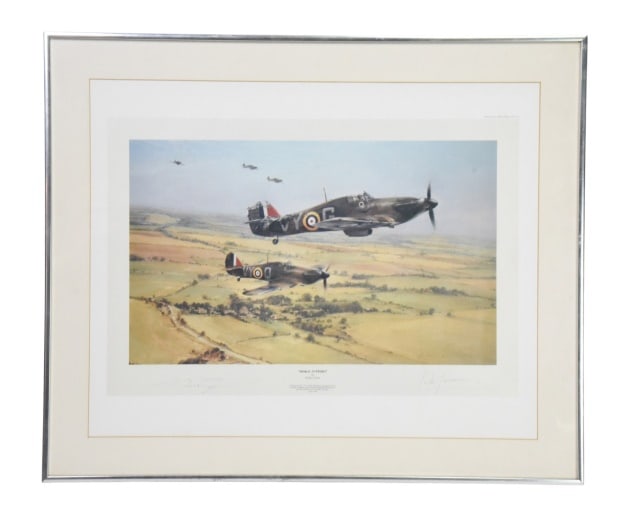 Robert Taylor Moral Support Limited Edition Print: Robert Taylor Moral Support Limited Edition Aviation Print w/ COAFrame measures 24 inches x 29 inches.Art measures 19 inches x 24 inches.