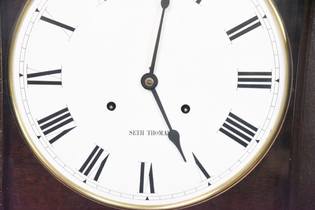 Antique Seth Thomas Regulator Wall Clock - 4