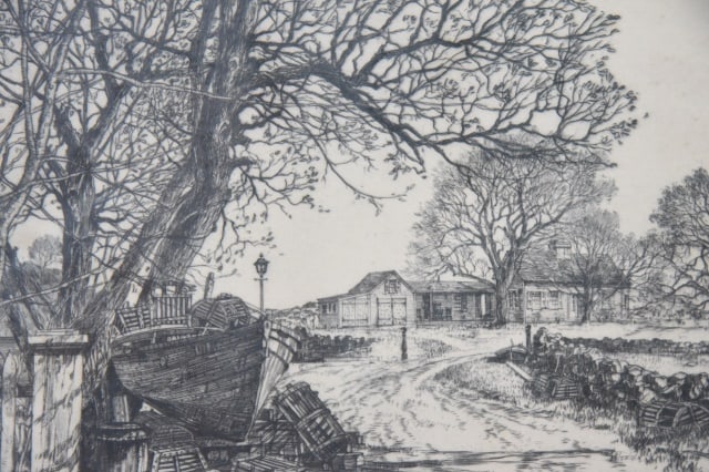 Samuel Chamberlain Rustic Rural Lane Etching - 2