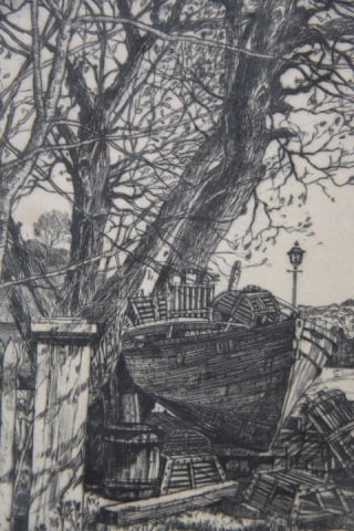 Samuel Chamberlain Rustic Rural Lane Etching - 6