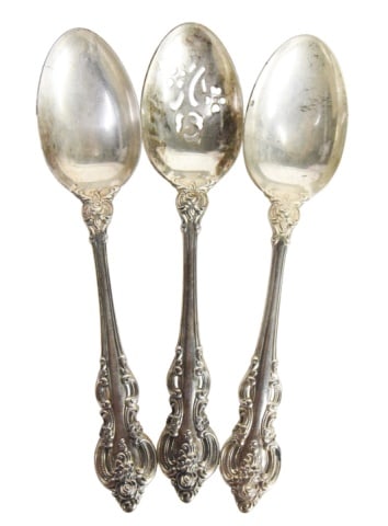 3 Towle Sterling Serving Spoons Marked 1964 (1 of 9)