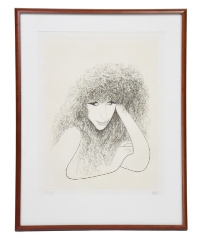 Al Hiirschfeld Barbara Streisand Original Etching (1 of 9)