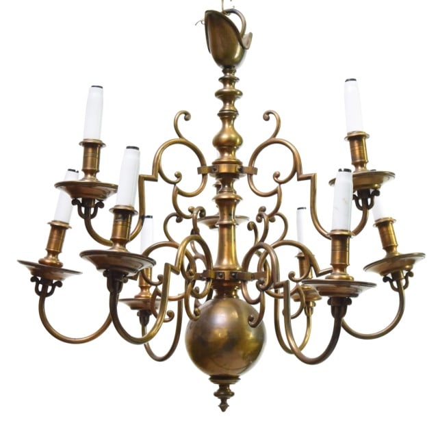 Antique Dutch Baroque Multi Tier Chandelier (1 of 11)